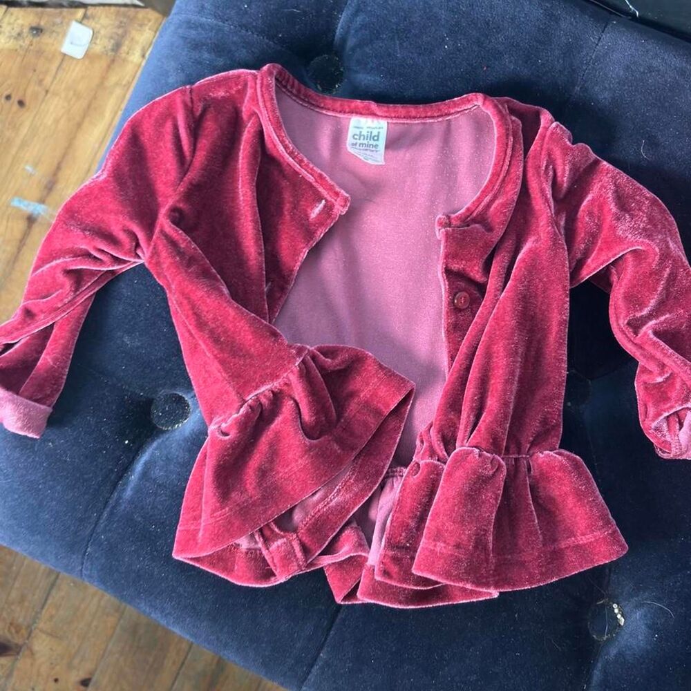 Carter-s Women's Burgundy and Red Cardigan